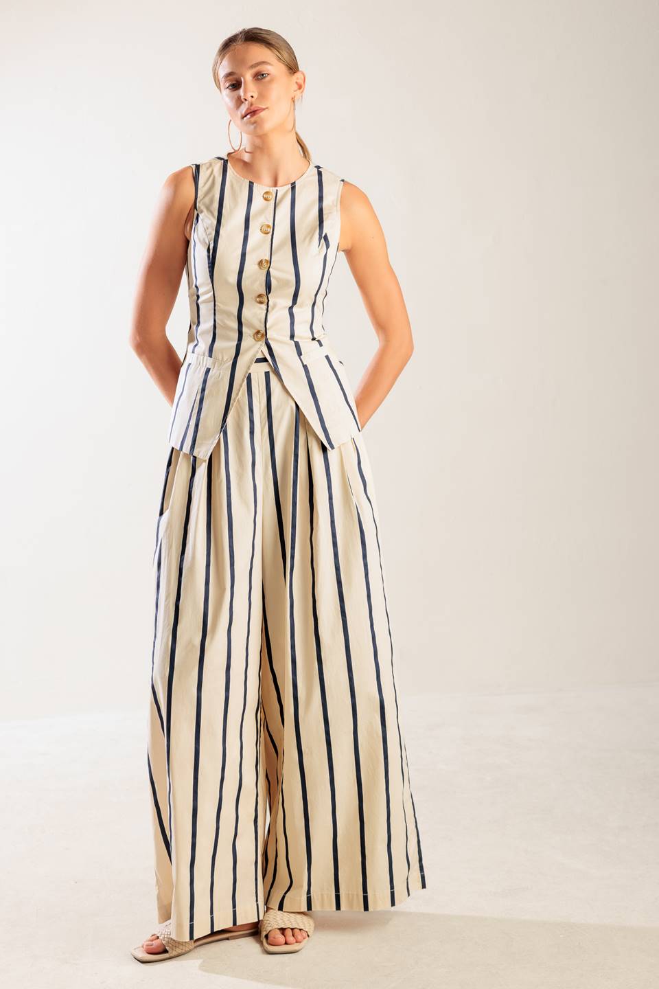 Conjunto claudette rayas