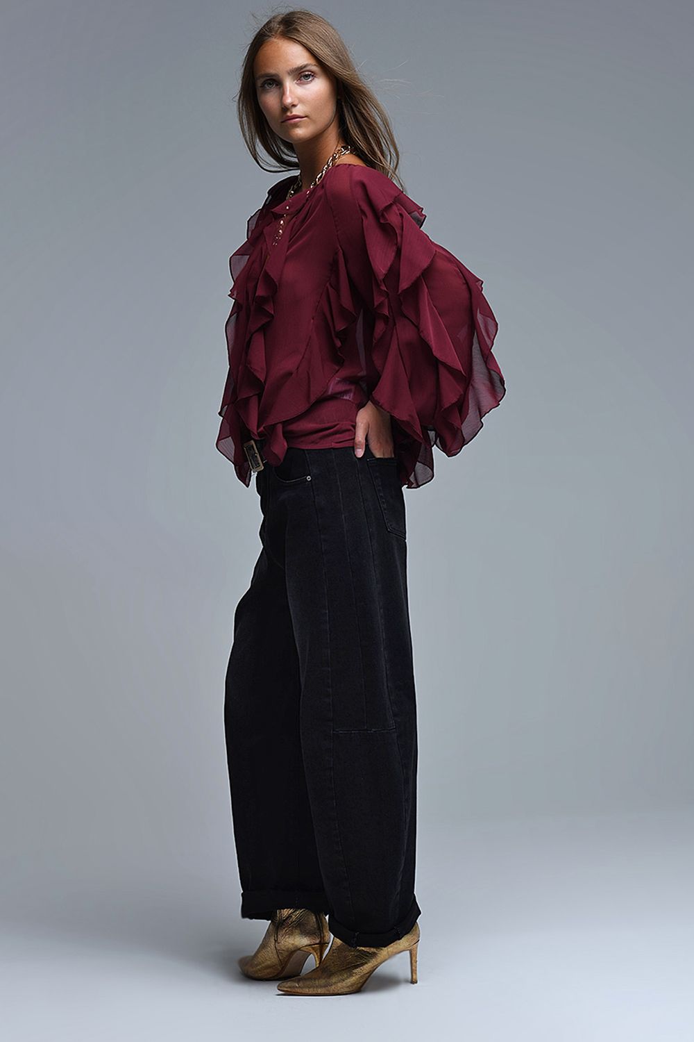 Blusa Maroon