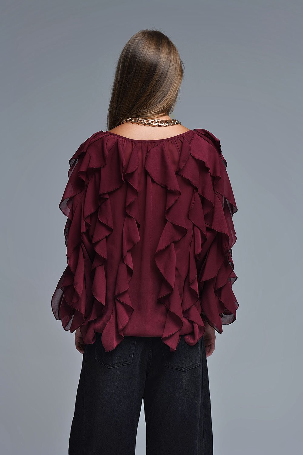 Blusa Maroon