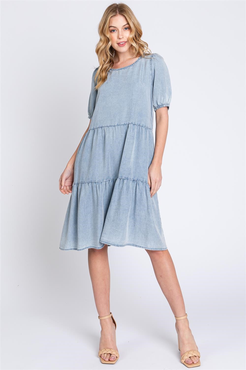 Vestido chambray mezclilla