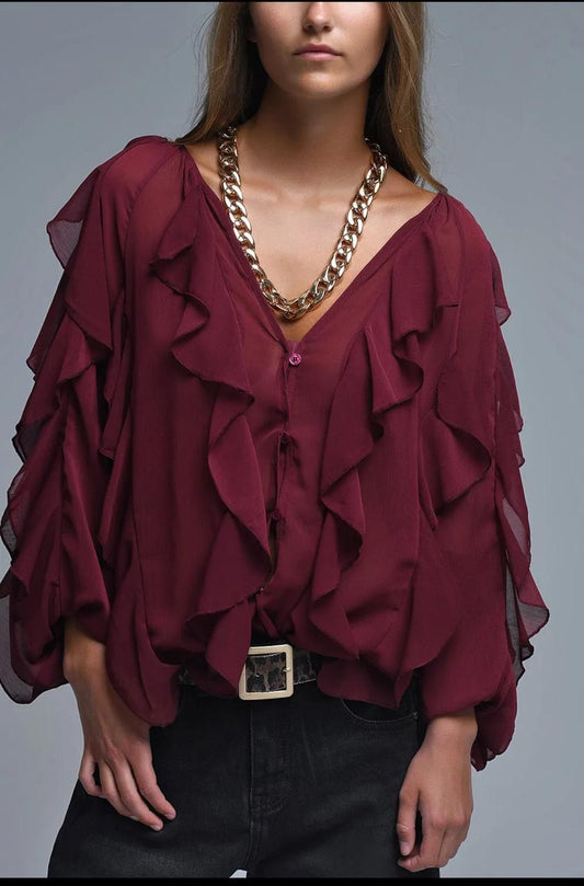 Blusa Maroon