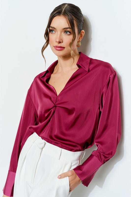 Blusa wine