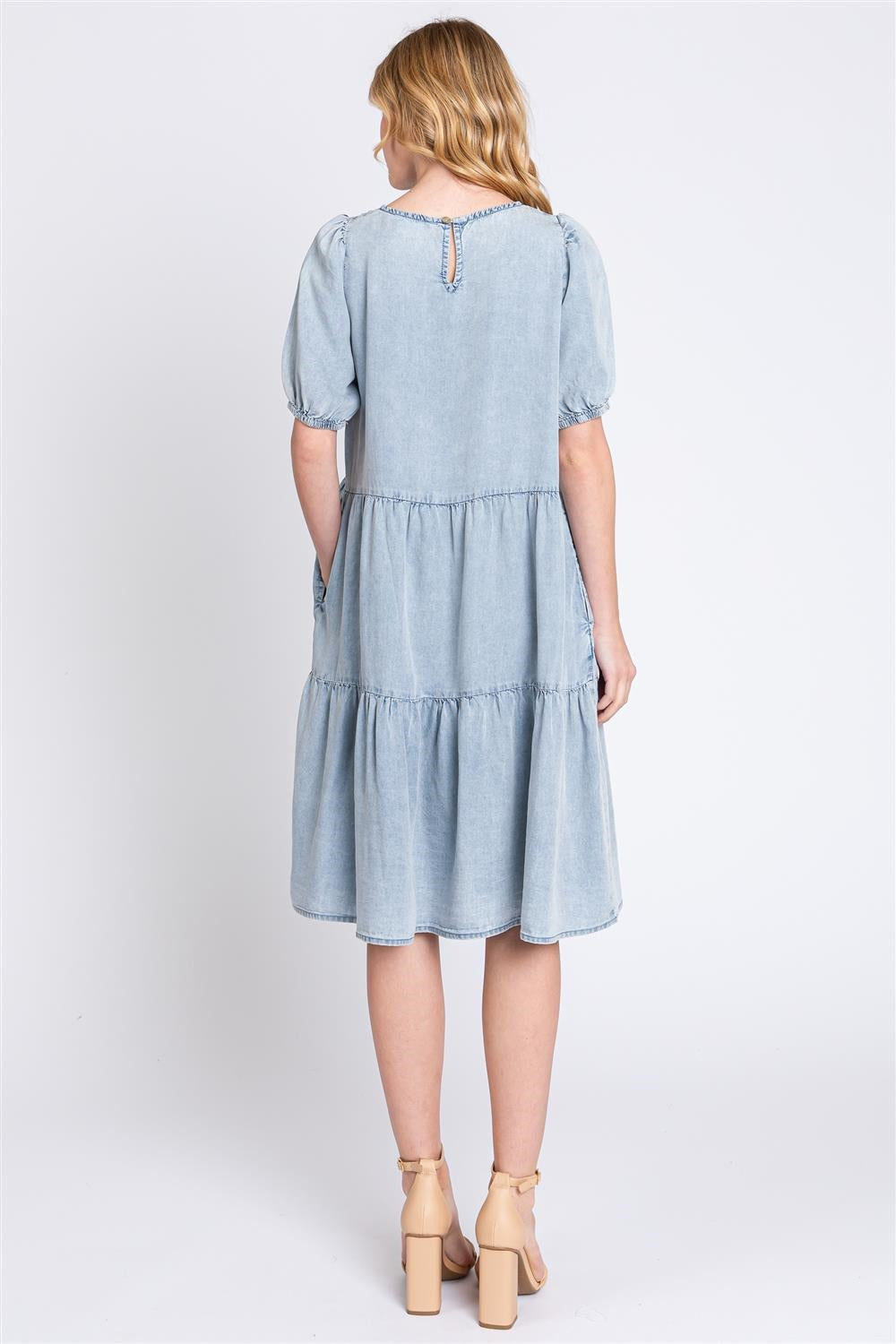 Vestido chambray mezclilla