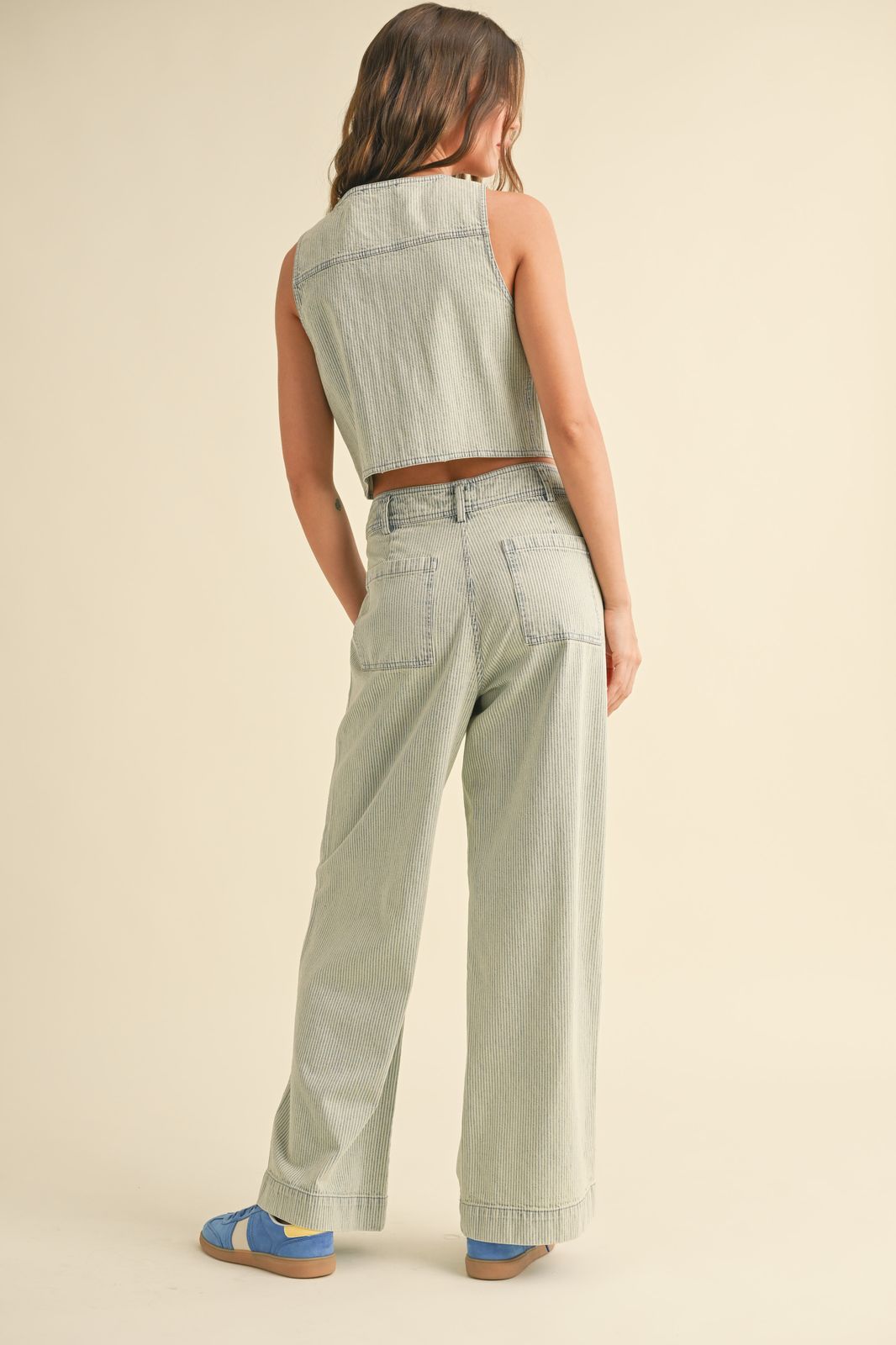 Conjunto Lina Rayas mezclilla
